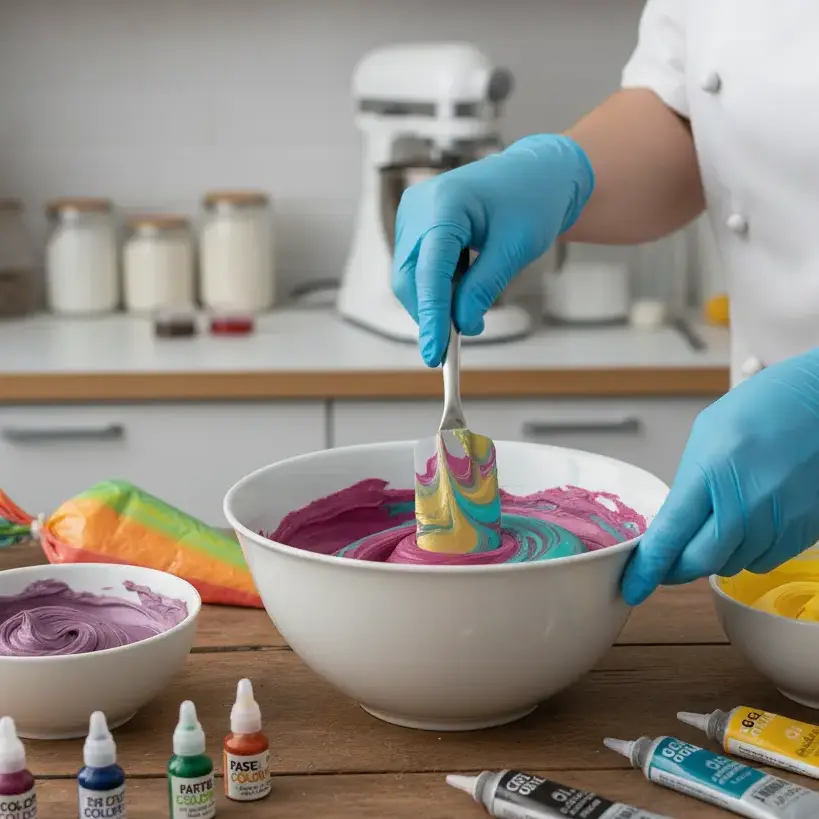 Cómo usar colorantes alimentarios en buttercream