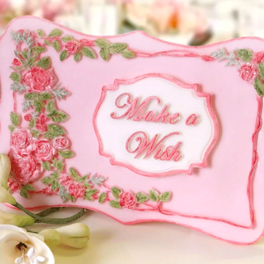 MOLDE SILICONA KATY SUE - MINI PLACA "MAKE A WISH" / "PIDE UN DESEO" 2 MOLDE SILICONA KATY SUE - MINI PLACA "MAKE A WISH" / "PIDE UN DESEO" - Imagen 2