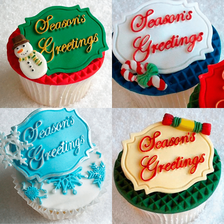 MOLDE SILICONA KATY SUE - MINI PLACA "SEASON'S GREETINGS" / "FELICES FIESTAS" 2 MOLDE SILICONA KATY SUE - MINI PLACA "SEASON'S GREETINGS" / "FELICES FIESTAS" - Imagen 2