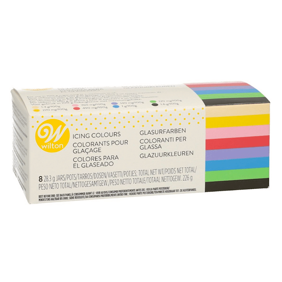 SET 8 COLORANTES EN PASTA WILTON 28 G 1 SET 8 COLORANTES EN PASTA WILTON 28 G