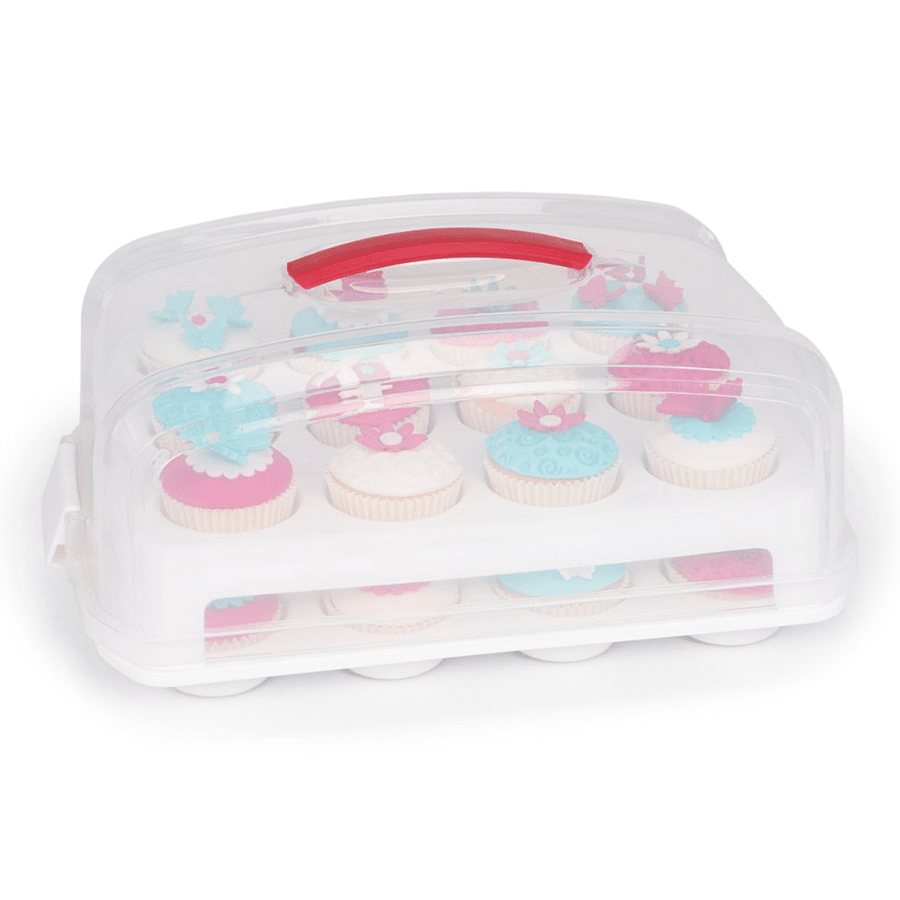 CAJA TRANSPORTADORA PARA CUPCAKES PATISSE - 39 CM 1 CAJA TRANSPORTADORA PARA CUPCAKES PATISSE - 39 CM
