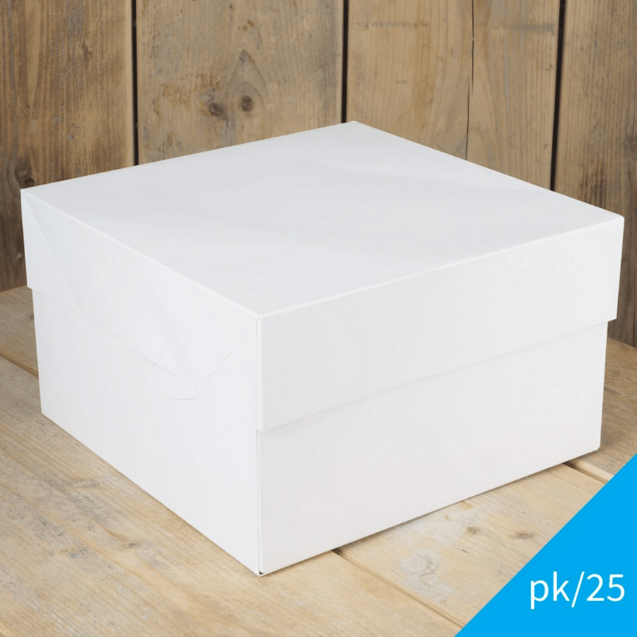CAJA PARA TARTA BLANCA FUNCAKES - 30 CM (25 U) 1 CAJA PARA TARTA BLANCA FUNCAKES - 30 CM (25 U)