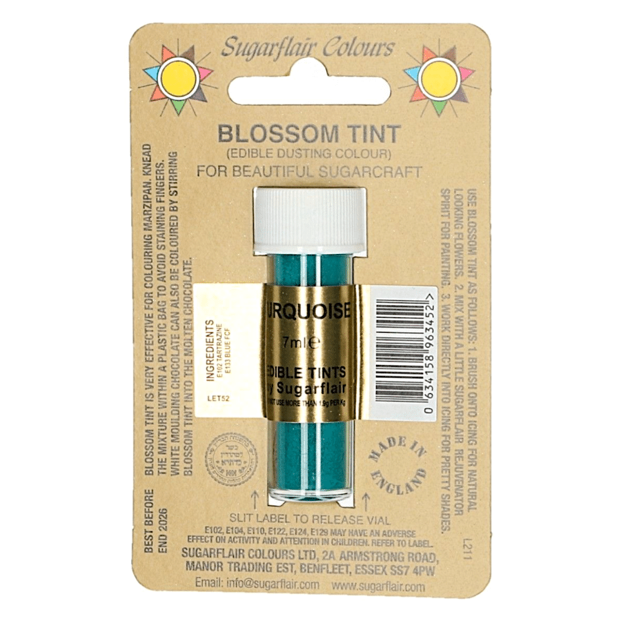 COLORANTE EN POLVO MATE SUGARFLAIR - TURQUOISE / TURQUESA 7 ML 1 COLORANTE EN POLVO MATE SUGARFLAIR - TURQUOISE / TURQUESA 7 ML