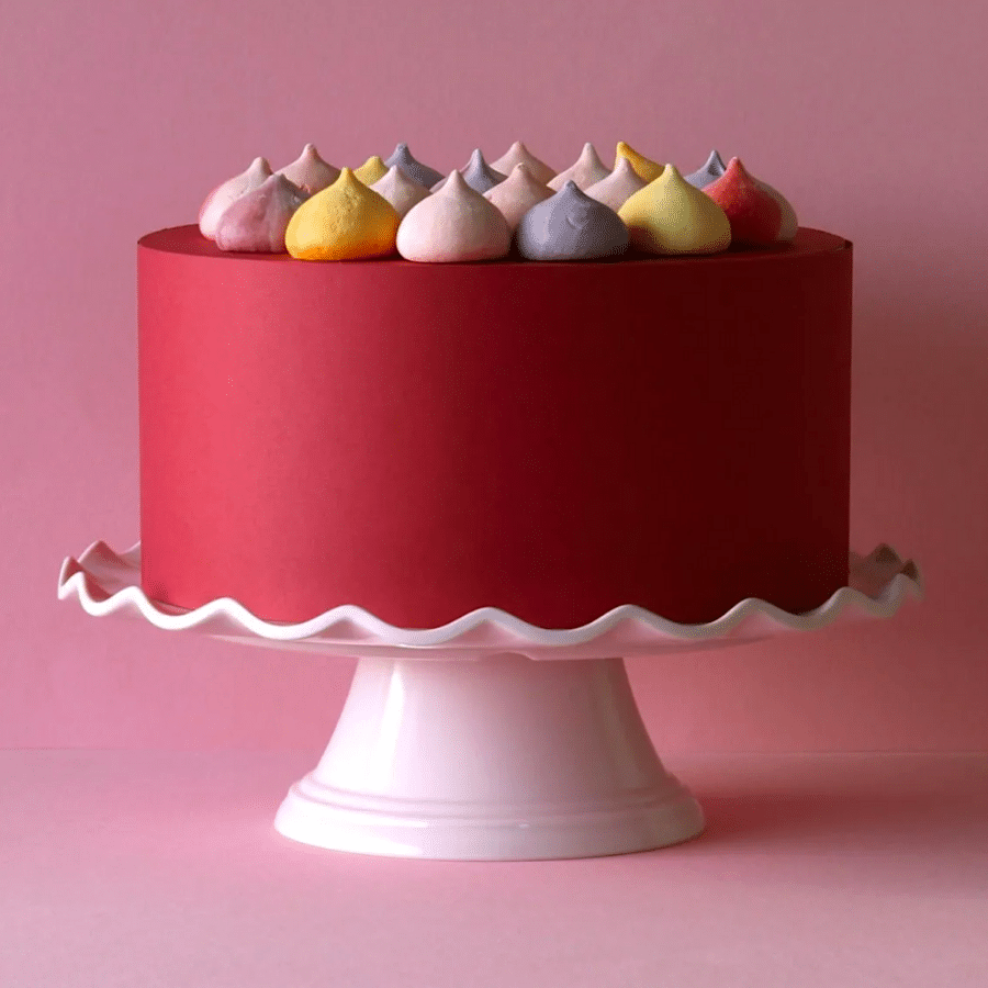 STAND PARA TARTA CON ONDAS ALLC - ROSA 3 STAND PARA TARTA CON ONDAS ALLC - ROSA - Imagen 3