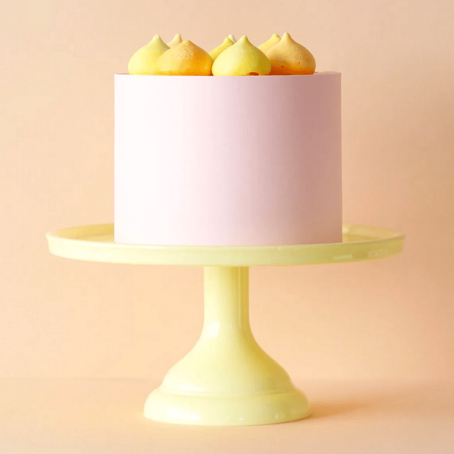 STAND PARA TARTA PEQUEÑO ALLC - AMARILLO 3 STAND PARA TARTA PEQUEÑO ALLC - AMARILLO - Imagen 3