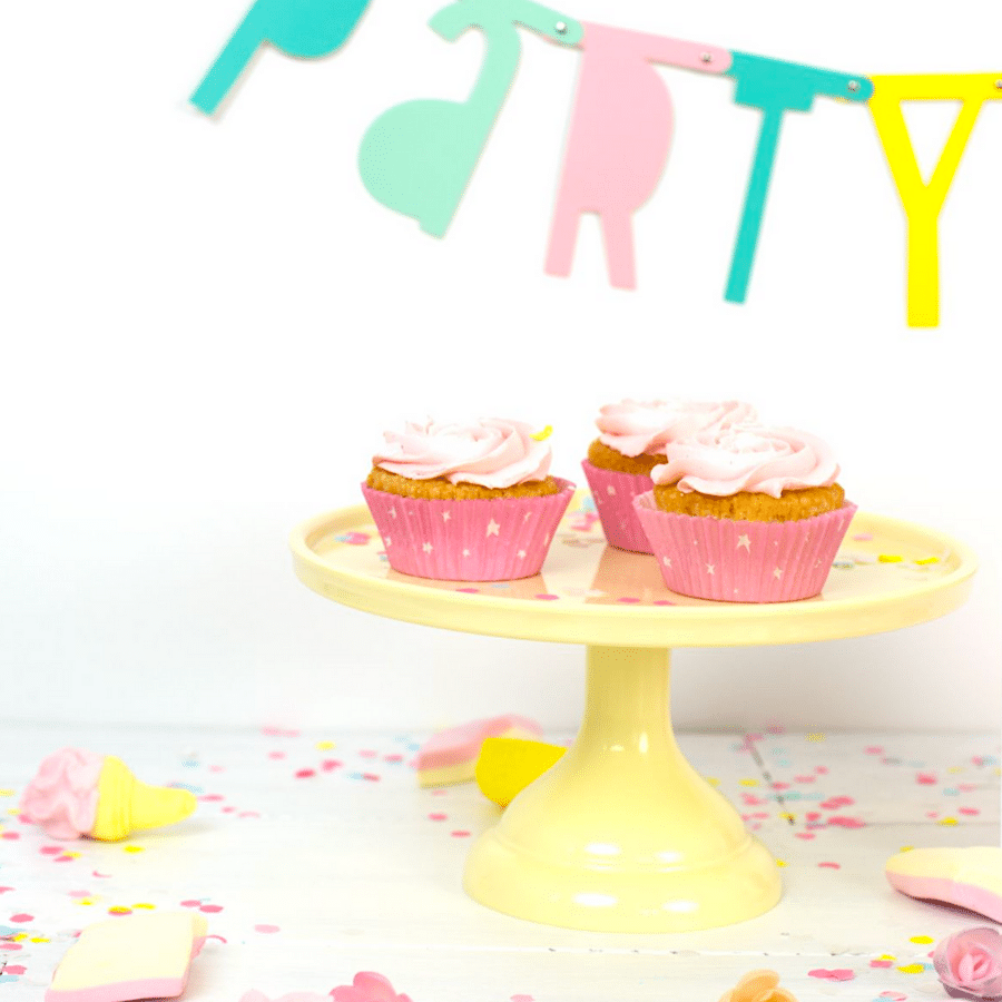 STAND PARA TARTA PEQUEÑO ALLC - AMARILLO 2 STAND PARA TARTA PEQUEÑO ALLC - AMARILLO - Imagen 2