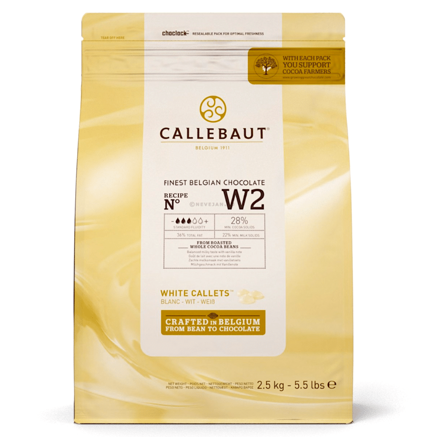 CALLETS DE CHOCOLATE BLANCO CALLEBAUT 2,5 KG 1 CALLETS DE CHOCOLATE BLANCO CALLEBAUT 2,5 KG