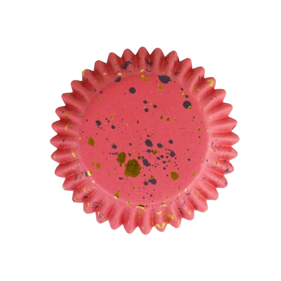 CAPSULAS CUPCAKES PME - MANCHAS ROSAS Y DORADAS 1 CAPSULAS CUPCAKES PME - MANCHAS ROSAS Y DORADAS