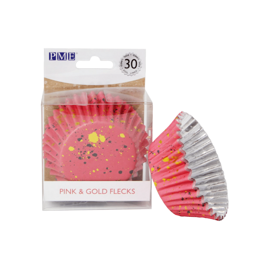 CAPSULAS CUPCAKES PME - MANCHAS ROSAS Y DORADAS 2 CAPSULAS CUPCAKES PME - MANCHAS ROSAS Y DORADAS - Imagen 2