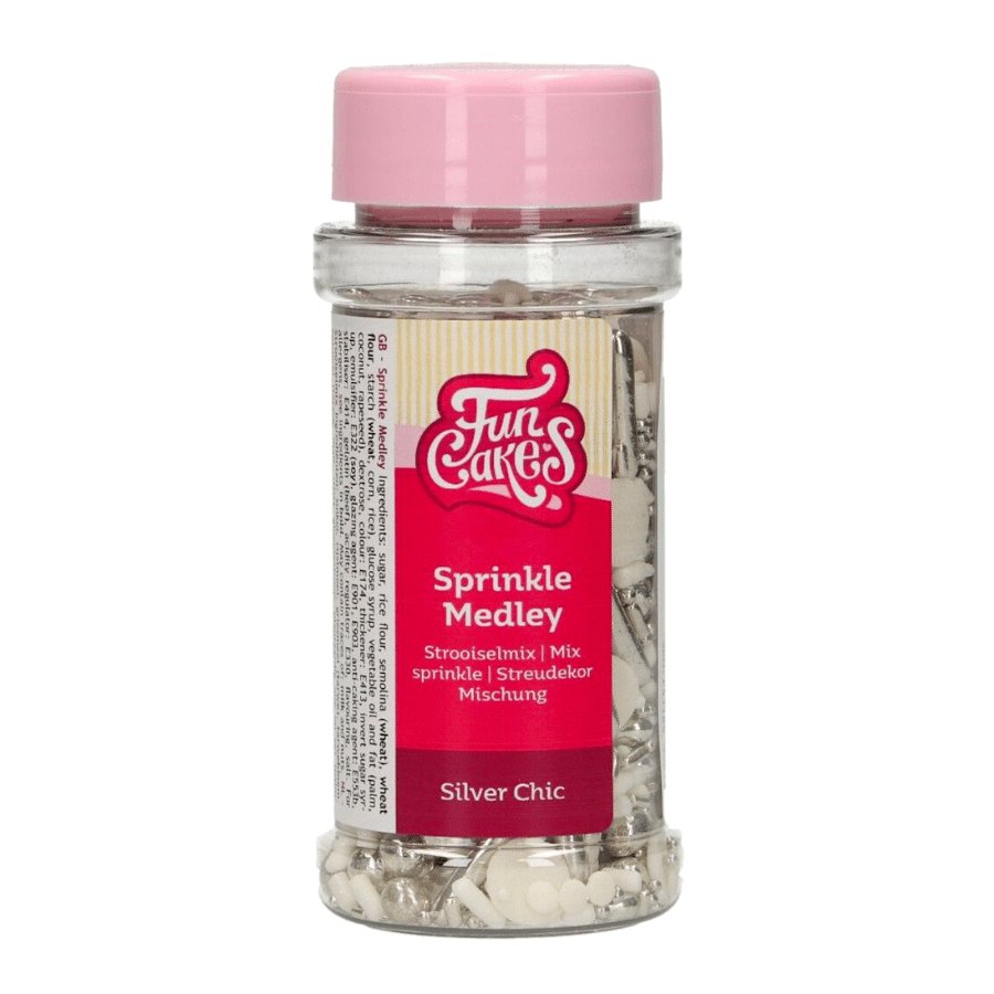 SPRINKLES FUNCAKES - SILVER CHIC 65 G 2 SPRINKLES FUNCAKES - SILVER CHIC 65 G - Imagen 2