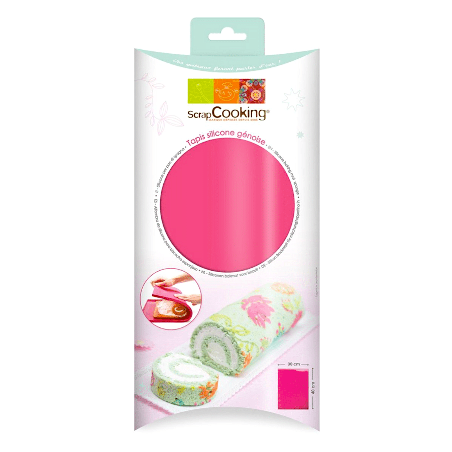 TAPETE SILICONA PARA PASTEL ENROLLADO - SCRAPCOOKING 1 TAPETE SILICONA PARA PASTEL ENROLLADO - SCRAPCOOKING