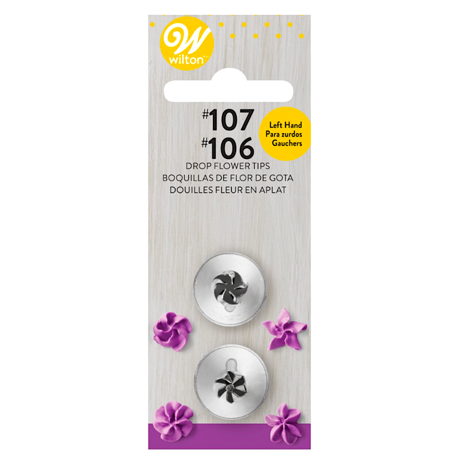 SET BOQUILLAS PARA ZURDOS WILTON - FLOR DE GOTA 1 SET BOQUILLAS PARA ZURDOS WILTON - FLOR DE GOTA