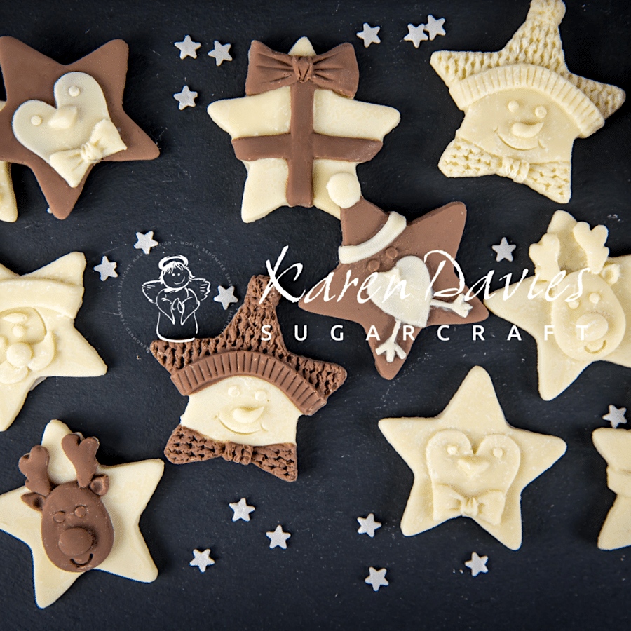 MOLDE SILICONA KAREN DAVIES - ESTRELLAS DE NAVIDAD 4 MOLDE SILICONA KAREN DAVIES - ESTRELLAS DE NAVIDAD - Imagen 4