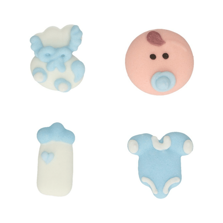 DECORACIONES DE AZUCAR FUNCAKES - BEBE NIÑO AZUL 3 DECORACIONES DE AZUCAR FUNCAKES - BEBE NIÑO AZUL - Imagen 3