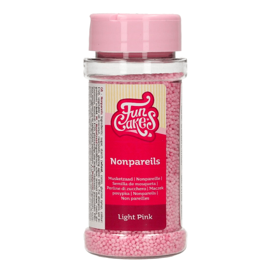 PERLAS DE AZUCAR (NONPAREILS) FUNCAKES - ROSA CLARO 80 G 2 PERLAS DE AZUCAR (NONPAREILS) FUNCAKES - ROSA CLARO 80 G - Imagen 2