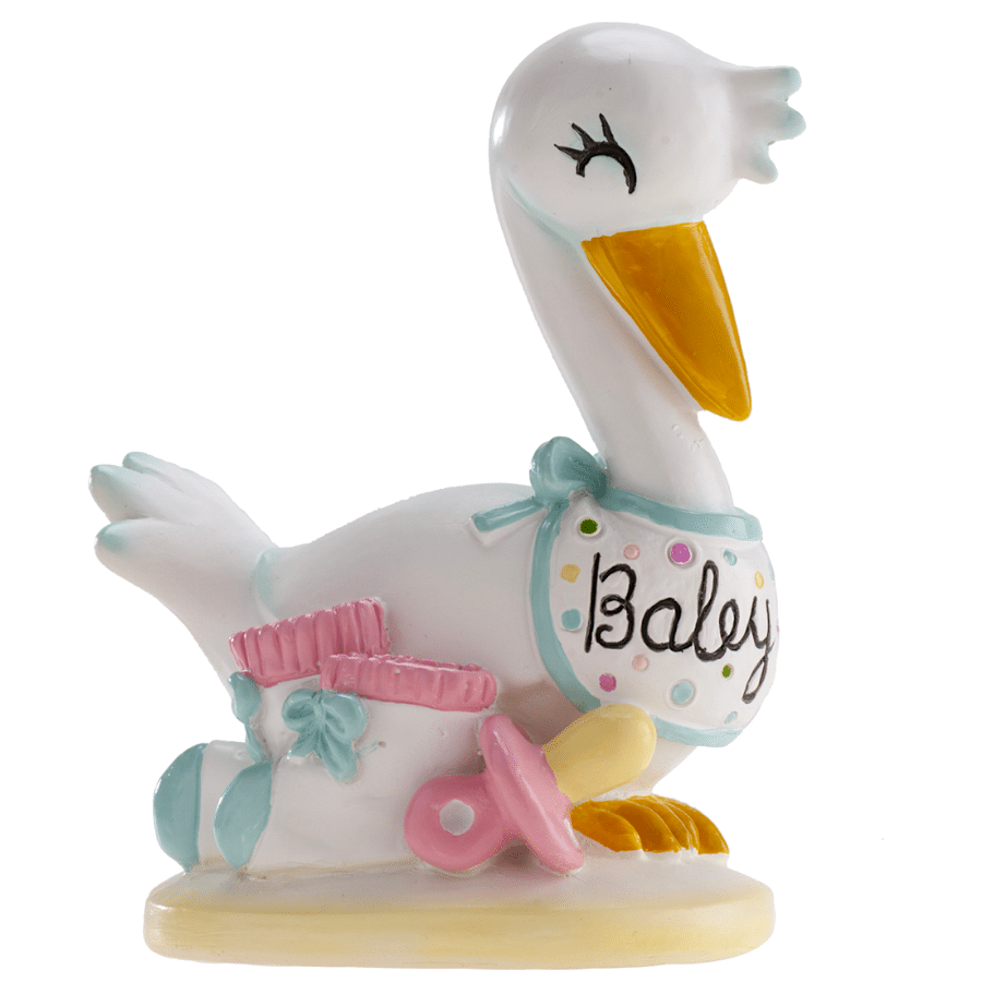 FIGURA PARA TARTA BAUTIZO - CIGÜEÑA 1 FIGURA PARA TARTA BAUTIZO - CIGÜEÑA