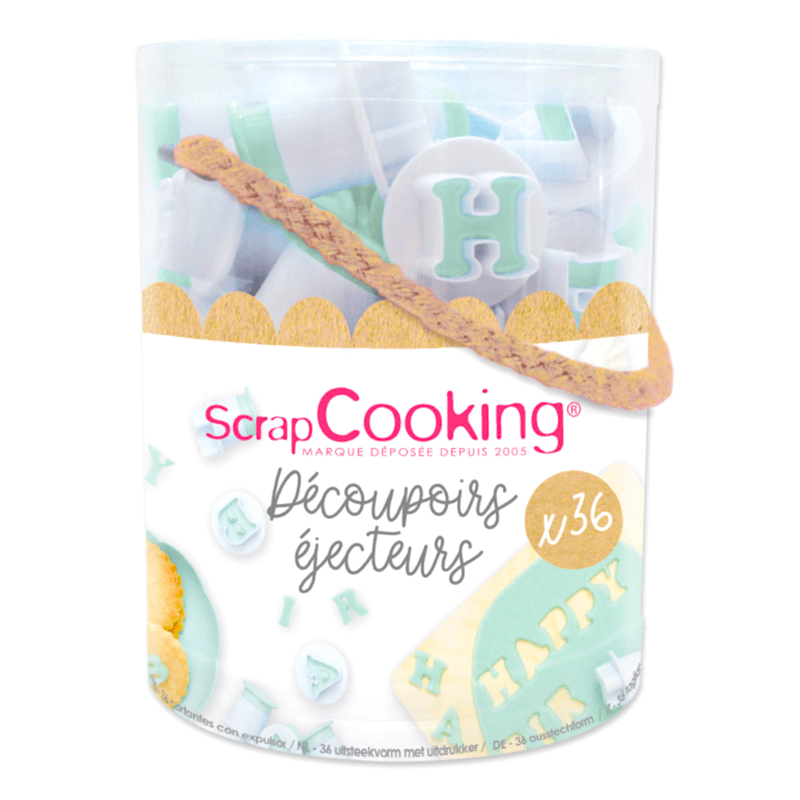 SET 36 CORTADORES PARA GALLETAS SCRAPCOOKING - LETRAS Y NUMEROS 1 SET 36 CORTADORES PARA GALLETAS SCRAPCOOKING - LETRAS Y NUMEROS