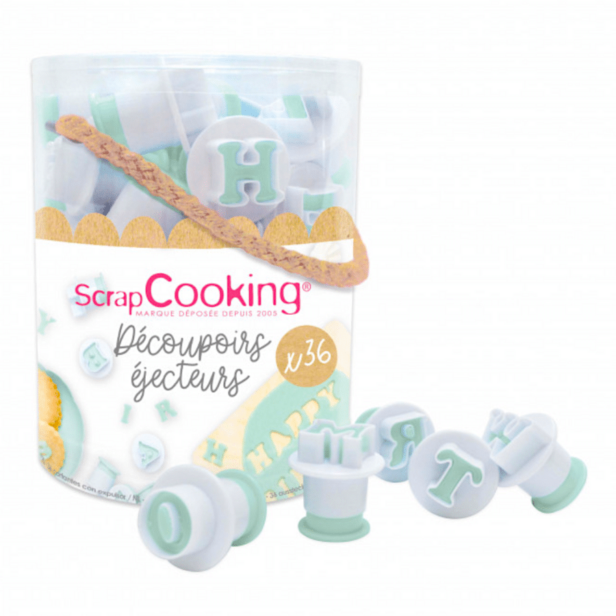 SET 36 CORTADORES PARA GALLETAS SCRAPCOOKING - LETRAS Y NUMEROS 2 SET 36 CORTADORES PARA GALLETAS SCRAPCOOKING - LETRAS Y NUMEROS - Imagen 2