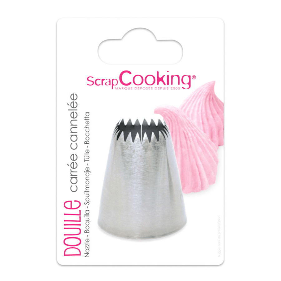 BOQUILLA ACERO INOXIDABLE SCRAPCOOKING - ACANALADA 1 BOQUILLA ACERO INOXIDABLE SCRAPCOOKING - ACANALADA