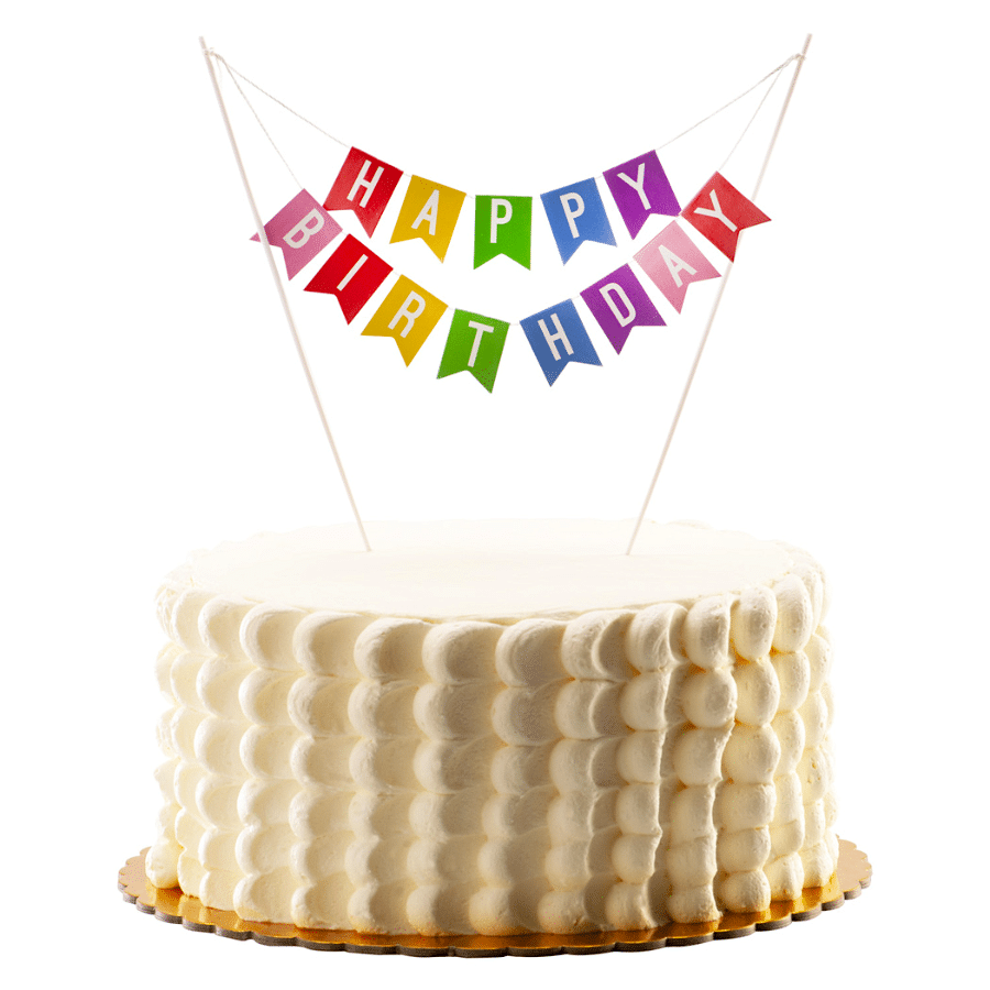 TOPPER PARA TARTA DEKORA - BANDERAS "HAPPY BIRTHDAY" 3 TOPPER PARA TARTA DEKORA - BANDERAS "HAPPY BIRTHDAY" - Imagen 3