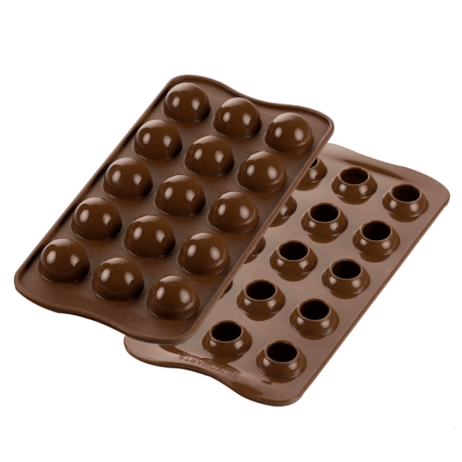 MOLDE SILICONA CHOCOLATE SILIKOMART - TARTUFINO 1 MOLDE SILICONA CHOCOLATE SILIKOMART - TARTUFINO