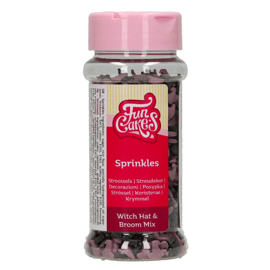 SPRINKLES FUNCAKES - SOMBRERO Y ESCOBA DE BRUJA (55 G) 2 SPRINKLES FUNCAKES - SOMBRERO Y ESCOBA DE BRUJA (55 G) - Imagen 2