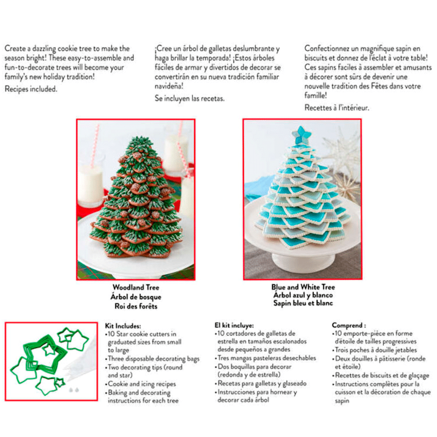SET CORTADORES WILTON - ARBOL DE NAVIDAD 5 SET CORTADORES WILTON - ARBOL DE NAVIDAD - Imagen 5