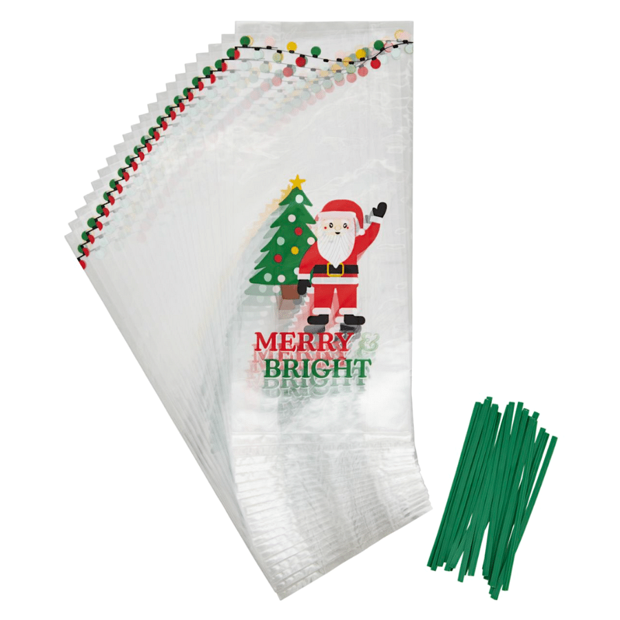 BOLSAS PARA DULCES WILTON - NAVIDAD "MERRY & BRIGHT" (20 U) 2 BOLSAS PARA DULCES WILTON - NAVIDAD "MERRY & BRIGHT" (20 U) - Imagen 2