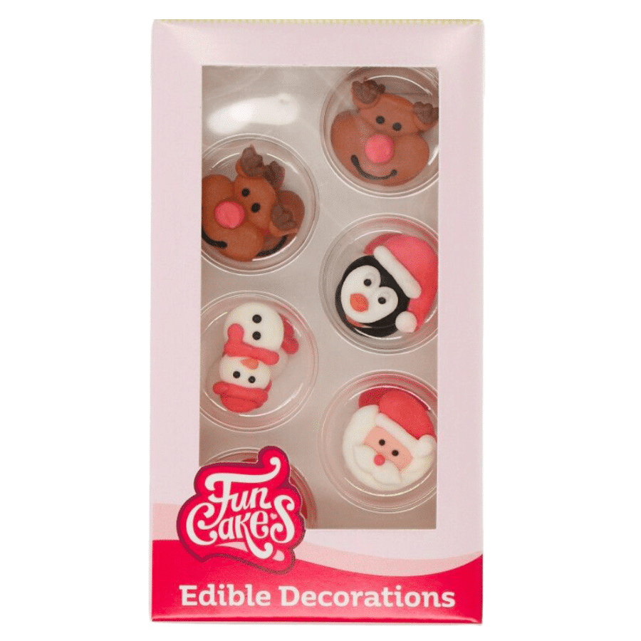 DECORACIONES DE AZUCAR FUNCAKES - NAVIDAD 1 DECORACIONES DE AZUCAR FUNCAKES - NAVIDAD