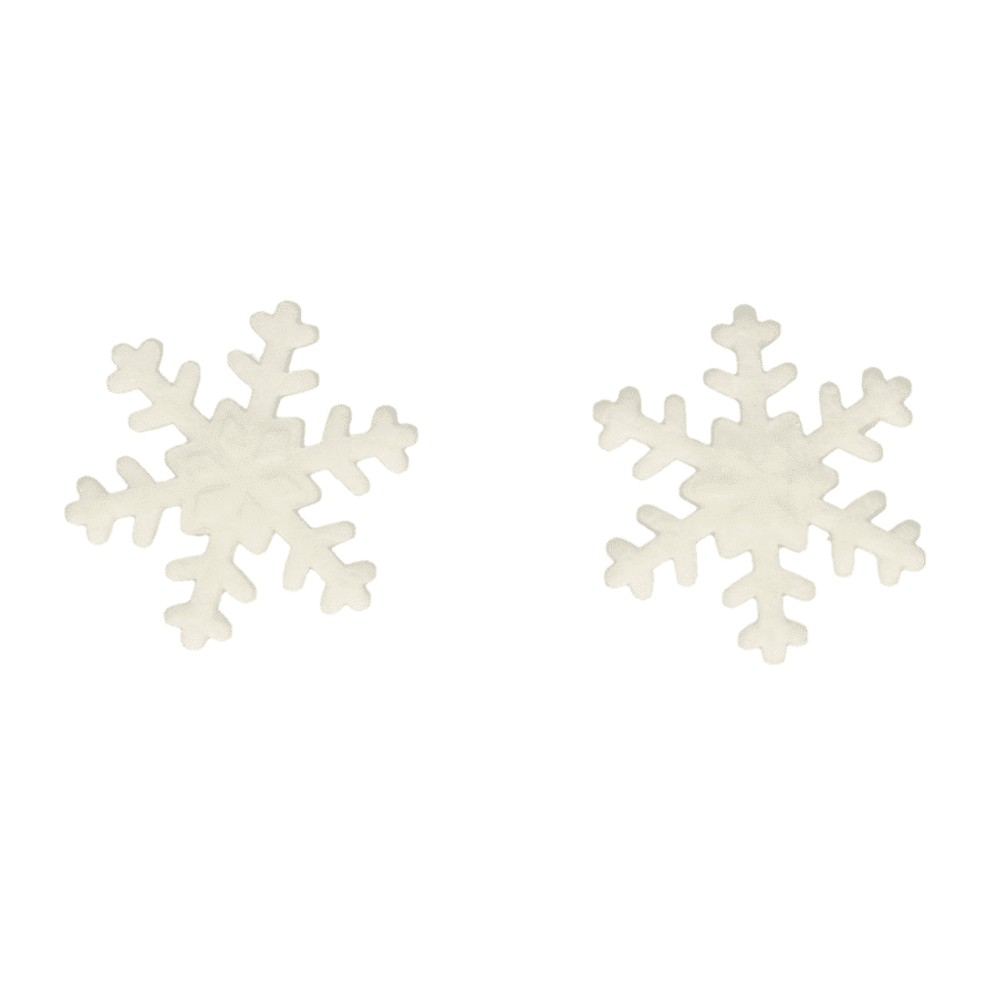 DECORACIONES DE AZUCAR FUNCAKES - COPOS DE NIEVE (BLANCOS) 2 DECORACIONES DE AZUCAR FUNCAKES - COPOS DE NIEVE (BLANCOS) - Imagen 2