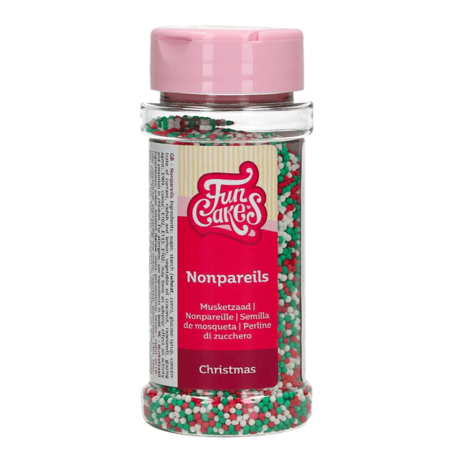 PERLAS DE AZUCAR (NONPAREILS) FUNCAKES - NAVIDAD 80 G 2 PERLAS DE AZUCAR (NONPAREILS) FUNCAKES - NAVIDAD 80 G - Imagen 2