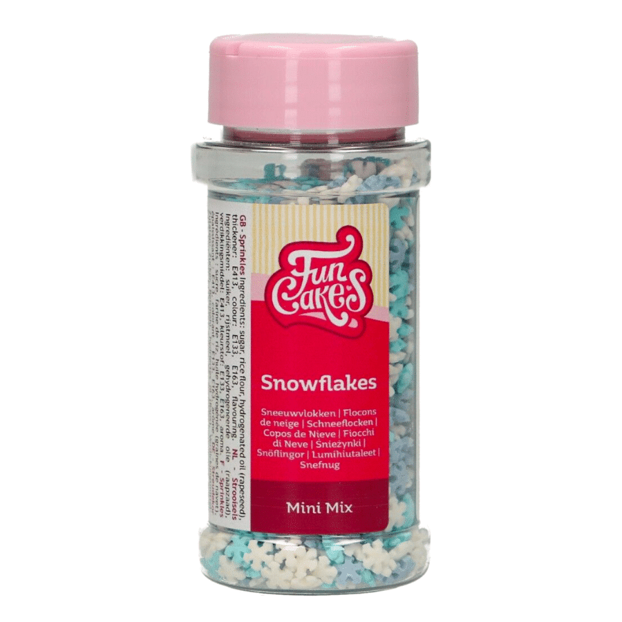 SPRINKLES FUNCAKES - MINI COPOS DE NIEVE (AZUL Y BLANCO) 50 G 2 SPRINKLES FUNCAKES - MINI COPOS DE NIEVE (AZUL Y BLANCO) 50 G - Imagen 2