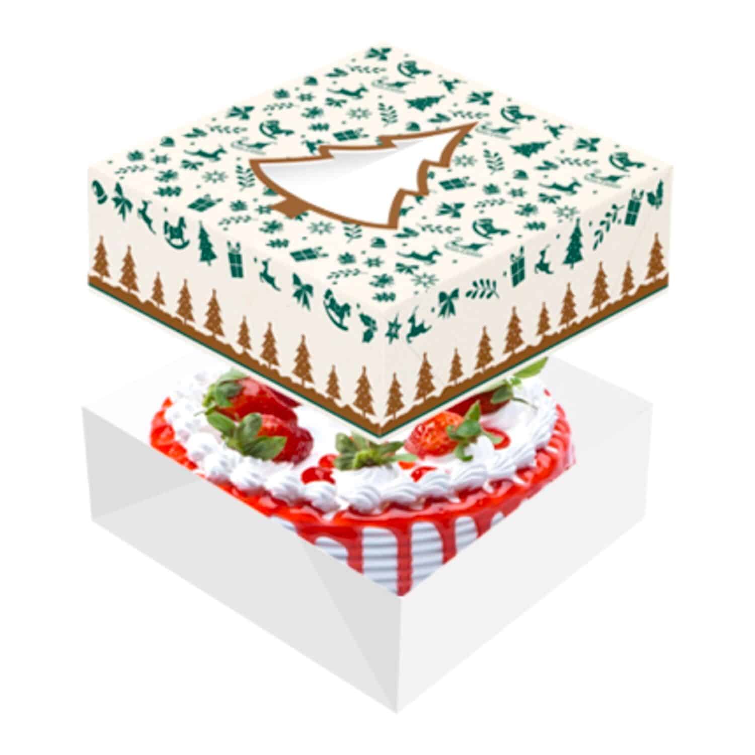 CAJA PARA TARTA ARBOL DE NAVIDAD - 24 X 7,5 CM 2 CAJA PARA TARTA ARBOL DE NAVIDAD - 24 X 7,5 CM - Imagen 2