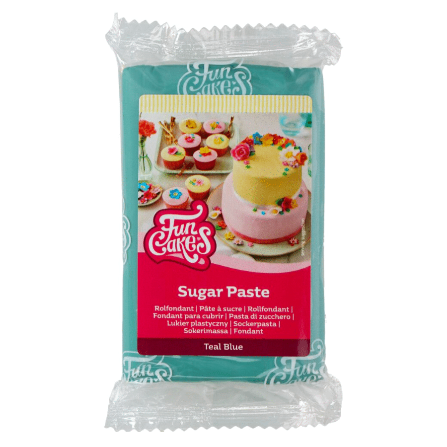 FONDANT FUNCAKES - AZUL TURQUESA 250 G 1 FONDANT FUNCAKES - AZUL TURQUESA 250 G