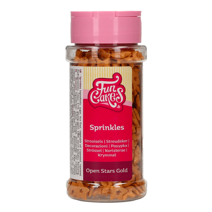 SPRINKLES FUNCAKES - ESTRELLAS DORADAS (50 G) 2 SPRINKLES FUNCAKES - ESTRELLAS DORADAS (50 G) - Imagen 2
