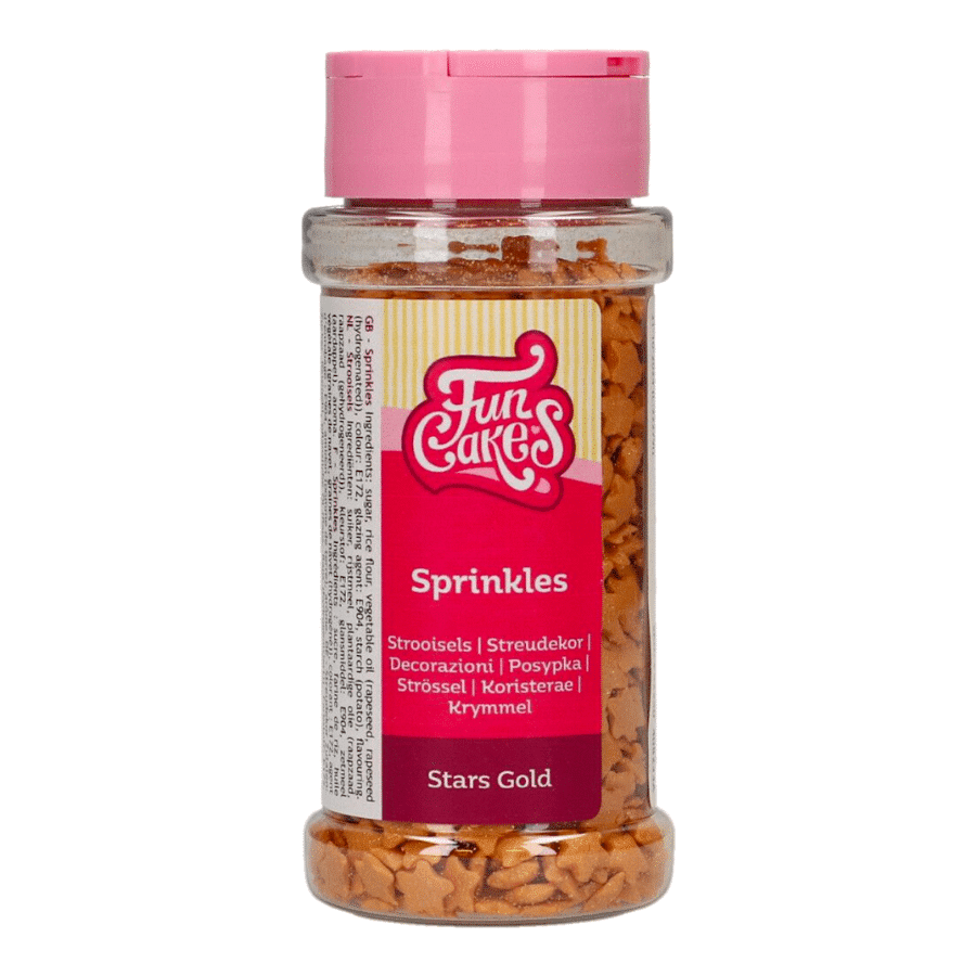 SPRINKLES FUNCAKES - ESTRELLAS ORO (60 G) 2 SPRINKLES FUNCAKES - ESTRELLAS ORO (60 G) - Imagen 2