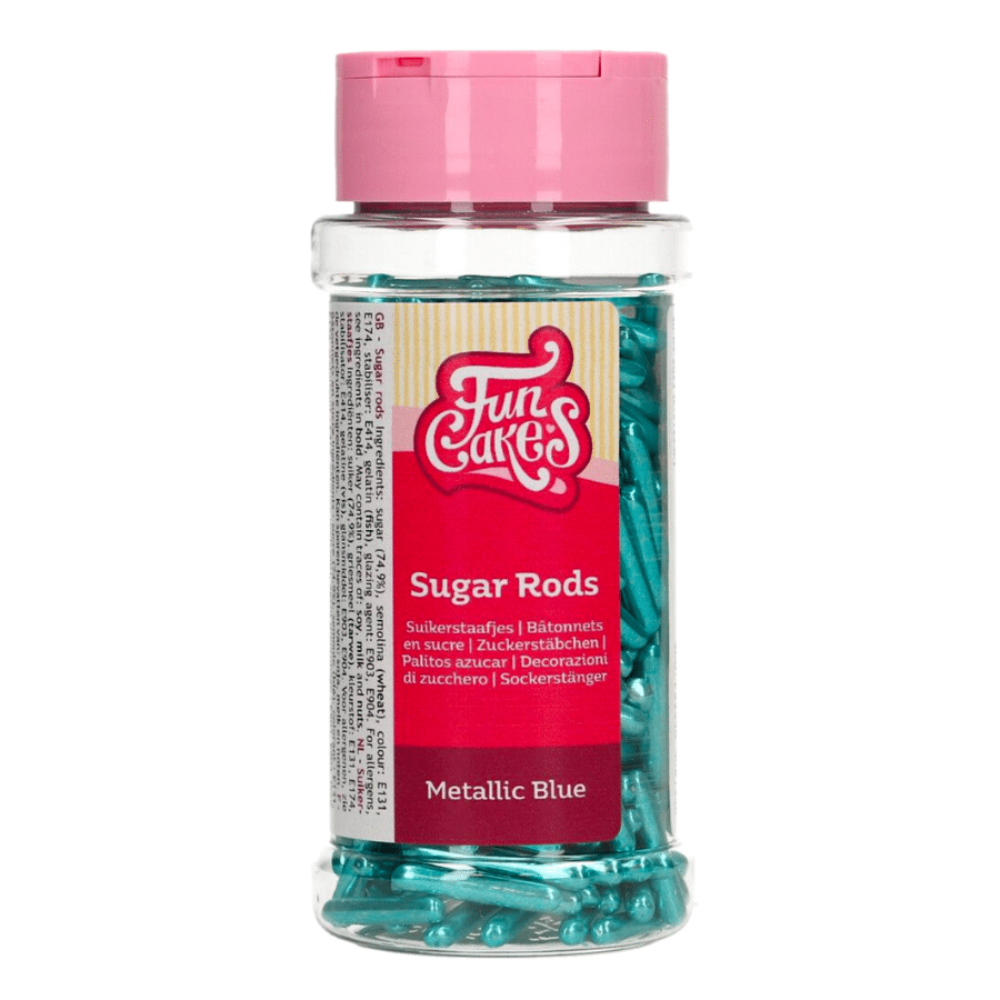 PALITOS DE AZUCAR XL FUNCAKES - AZUL METALIZADO 70 G 3 PALITOS DE AZUCAR XL FUNCAKES - AZUL METALIZADO 70 G - Imagen 3