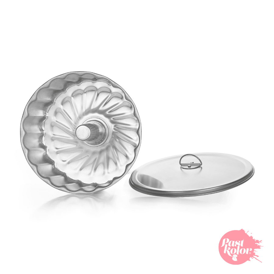 MOLDE DE ALUMINIO PARA PUDING CON TAPA 2 MOLDE DE ALUMINIO PARA PUDING CON TAPA - Imagen 2