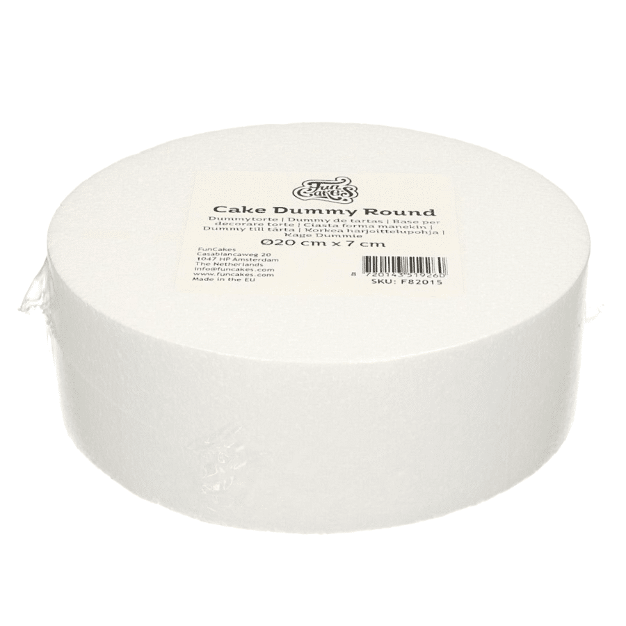 DUMMY REDONDO FUNCAKES - Ø 20 CM / H 7 CM 1 DUMMY REDONDO FUNCAKES - Ø 20 CM / H 7 CM