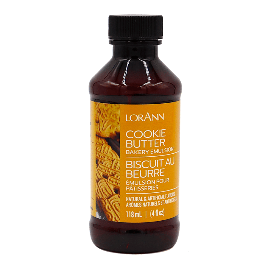 EMULSION DE PANADERIA LORANN - GALLETAS MANTEQUILLA / COOKIE BUTTER (118 ML) 1 EMULSION DE PANADERIA LORANN - GALLETAS MANTEQUILLA / COOKIE BUTTER (118 ML)
