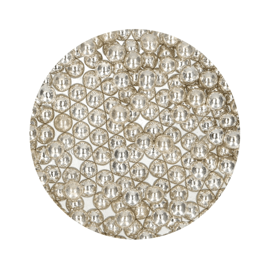 PERLAS DE AZUCAR FUNCAKES - PLATA METALIZADO (8 MM) 80 G 1 PERLAS DE AZUCAR FUNCAKES - PLATA METALIZADO (8 MM) 80 G