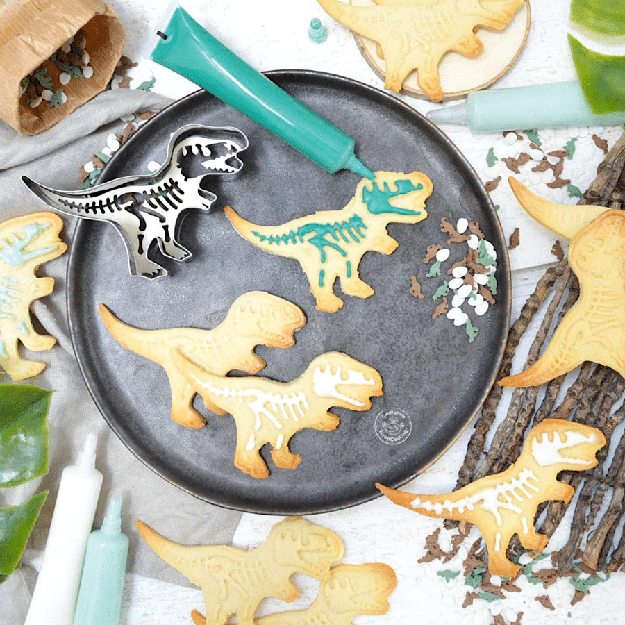 CORTADOR + SELLO PARA GALLETAS SCRAPCOOKING - DINOSAURIO 2 CORTADOR + SELLO PARA GALLETAS SCRAPCOOKING - DINOSAURIO - Imagen 2