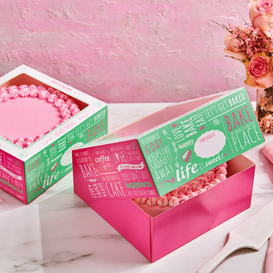 SET CAJA PARA TARTA FUNCAKES - DISEÑO "QUOTES" (32 CM) 2 SET CAJA PARA TARTA FUNCAKES - DISEÑO "QUOTES" (32 CM) - Imagen 2