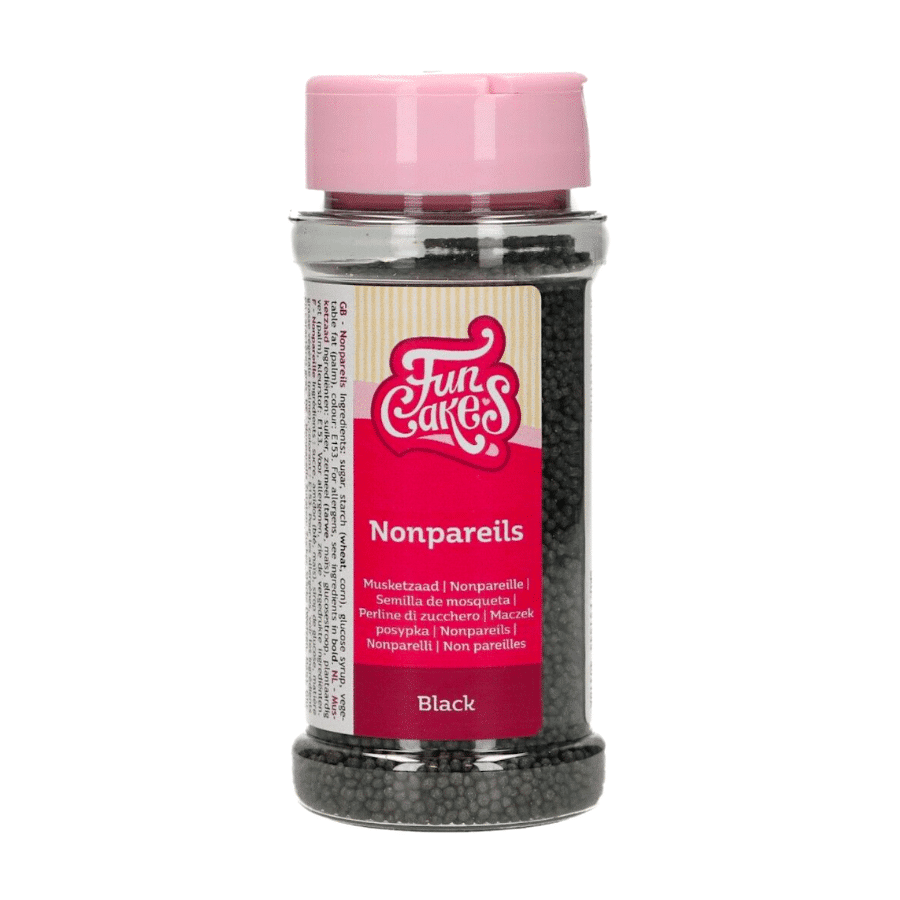 PERLAS DE AZUCAR (NONPAREILS) FUNCAKES - NEGRAS 80 G 2 PERLAS DE AZUCAR (NONPAREILS) FUNCAKES - NEGRAS 80 G - Imagen 2
