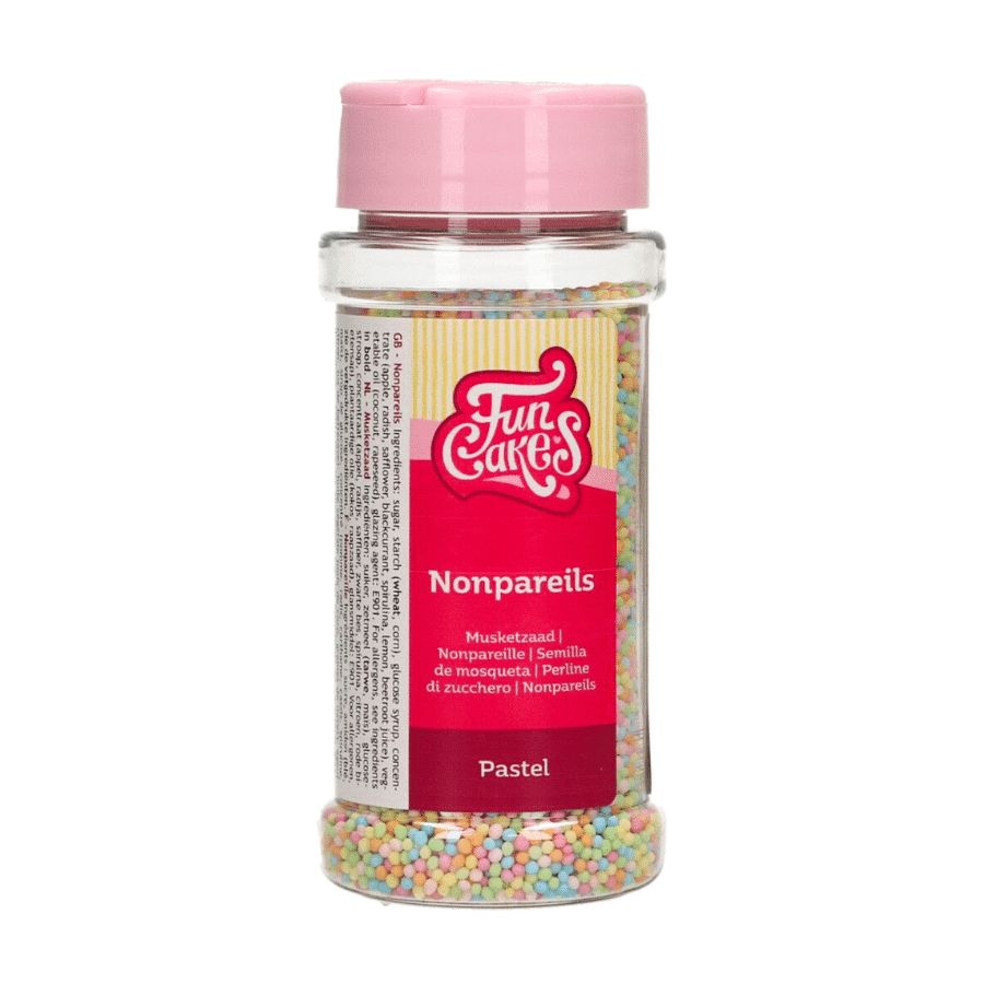 PERLAS DE AZUCAR (NONPAREILS) FUNCAKES - COLORES PASTEL 80 G 2 PERLAS DE AZUCAR (NONPAREILS) FUNCAKES - COLORES PASTEL 80 G - Imagen 2