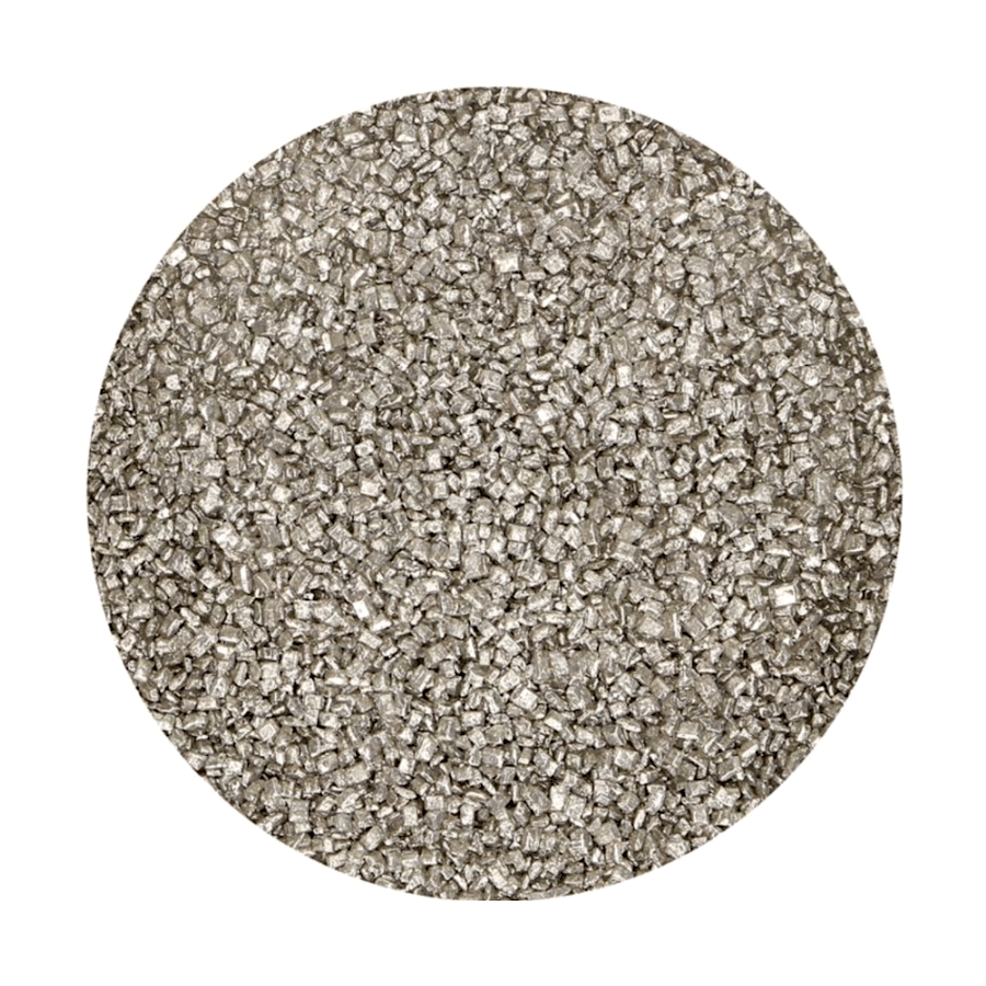 CRISTALES DE AZUCAR FUNCAKES - PLATA METALIZADOS 80 G 1 CRISTALES DE AZUCAR FUNCAKES - PLATA METALIZADOS 80 G