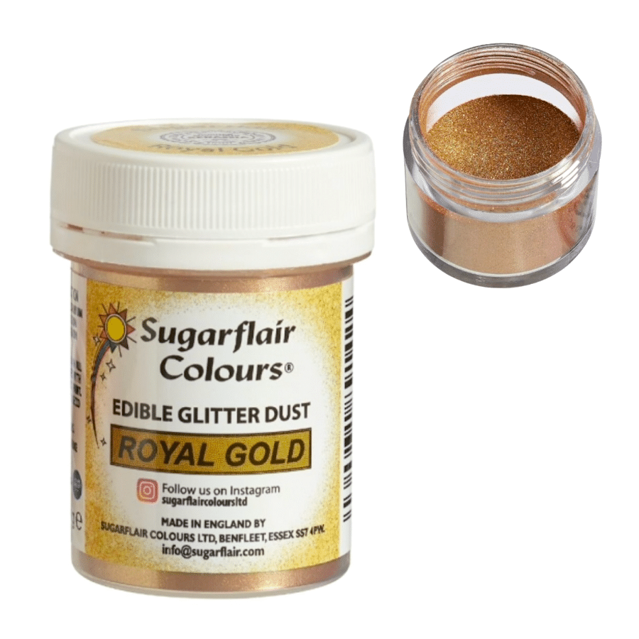 BRILLO COMESTIBLE SUGARFLAIR - ROYAL GOLD / ORO REAL (10 G) 1 BRILLO COMESTIBLE SUGARFLAIR - ROYAL GOLD / ORO REAL (10 G)