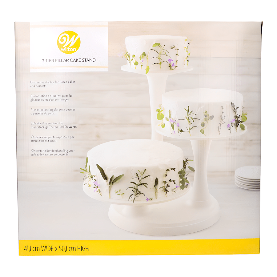 STAND PARA TARTAS BLANCO WILTON - 3 NIVELES 3 STAND PARA TARTAS BLANCO WILTON - 3 NIVELES - Imagen 3