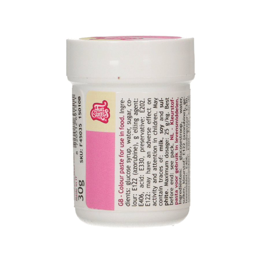 COLORANTE EN PASTA FUNCAKES - ROSA 30 G 1 COLORANTE EN PASTA FUNCAKES - ROSA 30 G