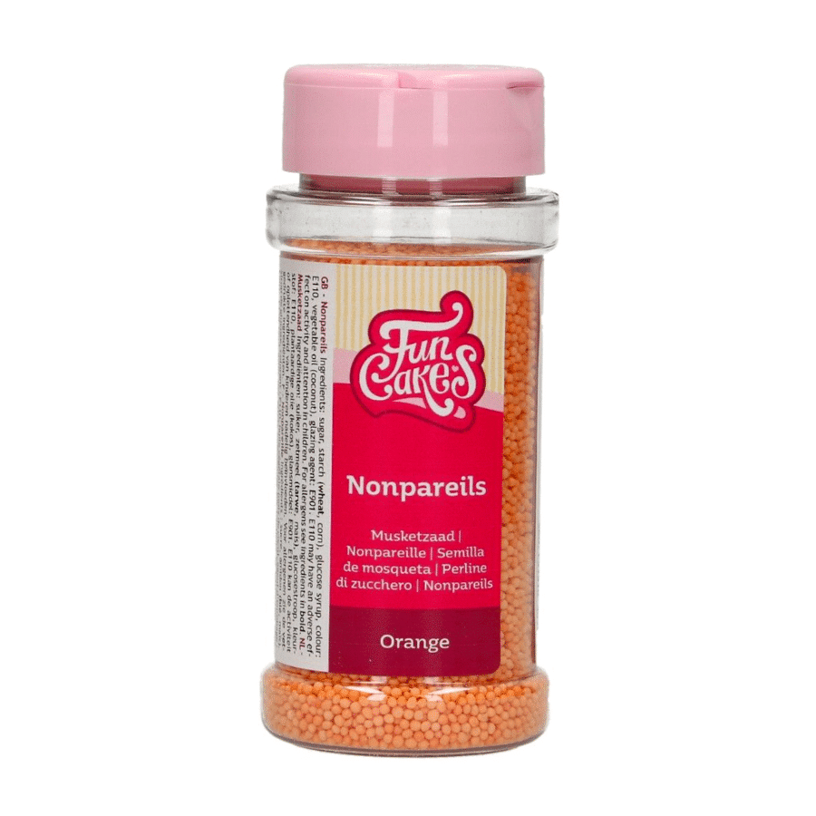 PERLAS DE AZUCAR (NONPAREILS) FUNCAKES - NARANJA 80 G 2 PERLAS DE AZUCAR (NONPAREILS) FUNCAKES - NARANJA 80 G - Imagen 2